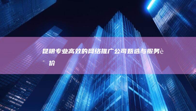 昆明专业高效的网络推广公司甄选与服务评价